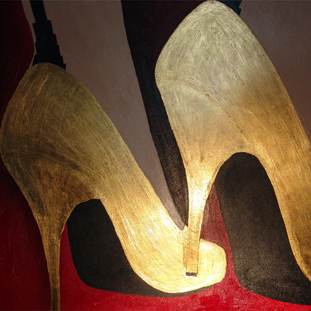 The golden shoes - image detail